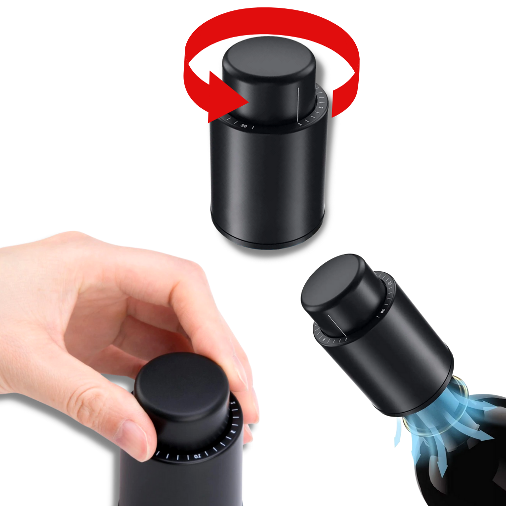 Vacuum Stopper for Wine Bottles