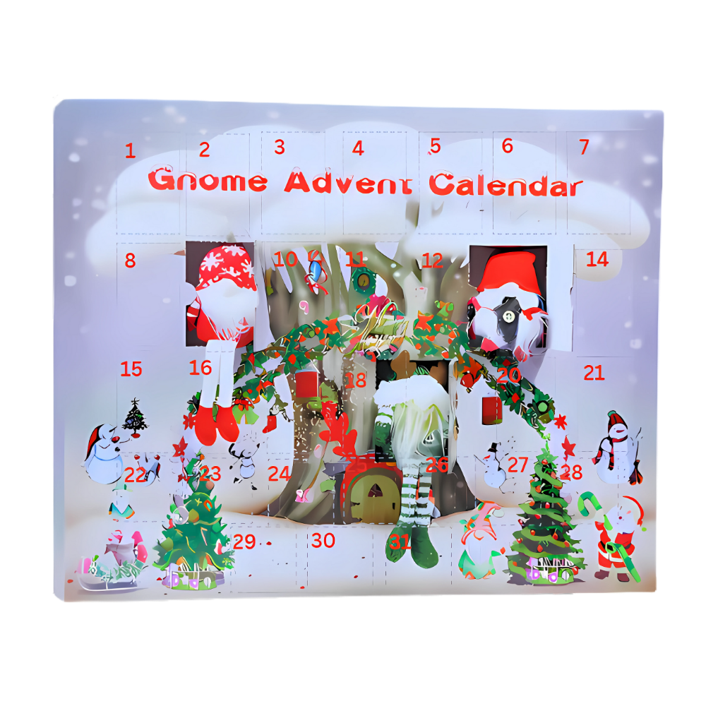 31-Day Countdown Gnome Advent Calendar - Ozerty