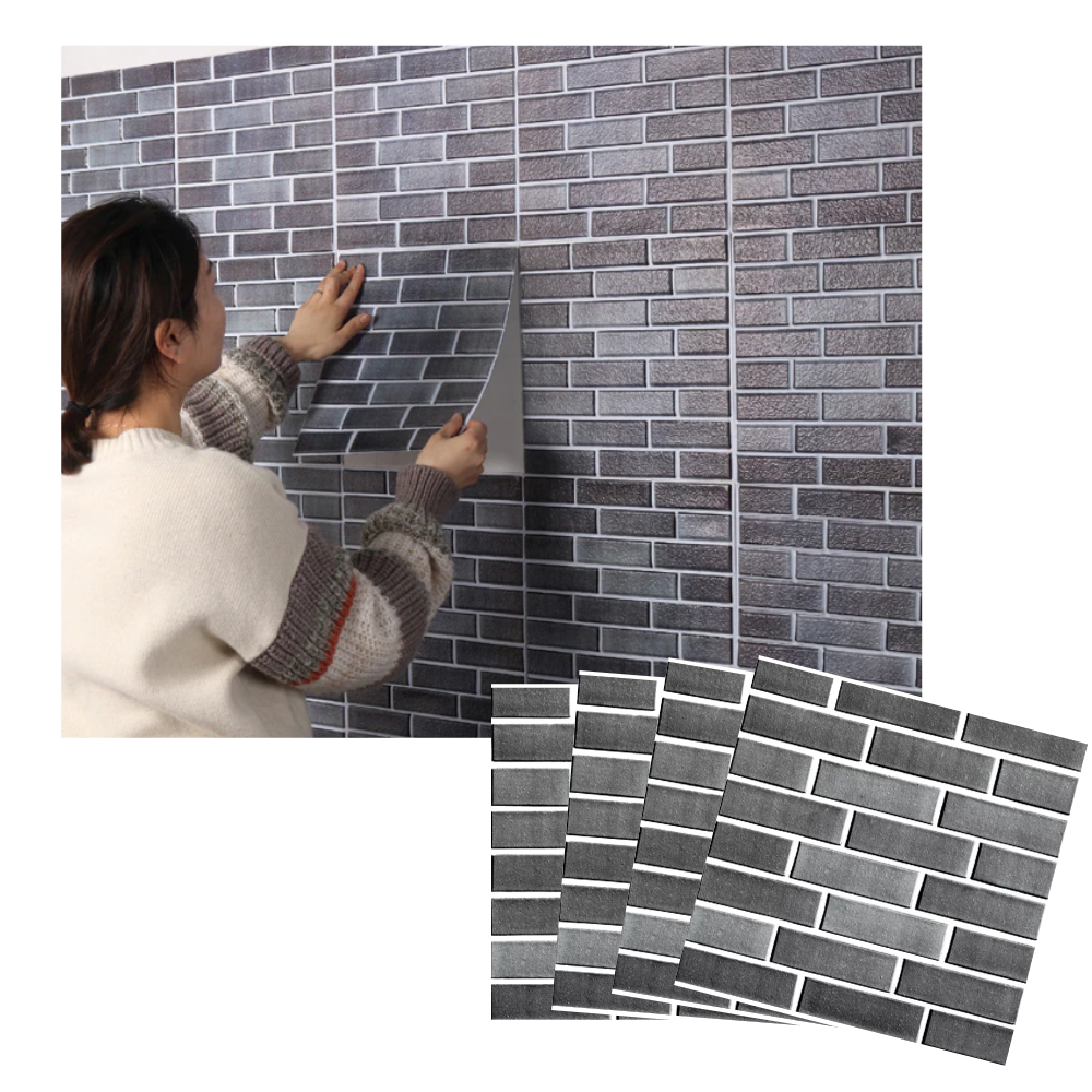 Peel and Stick 3D Foam Wall Tiles