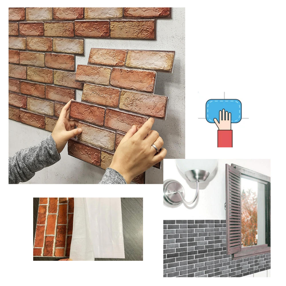 Peel and Stick 3D Foam Wall Tiles