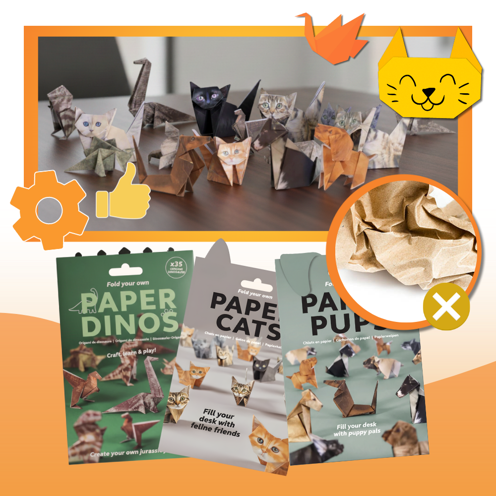 3D Pet Origami Paper  - Ozerty