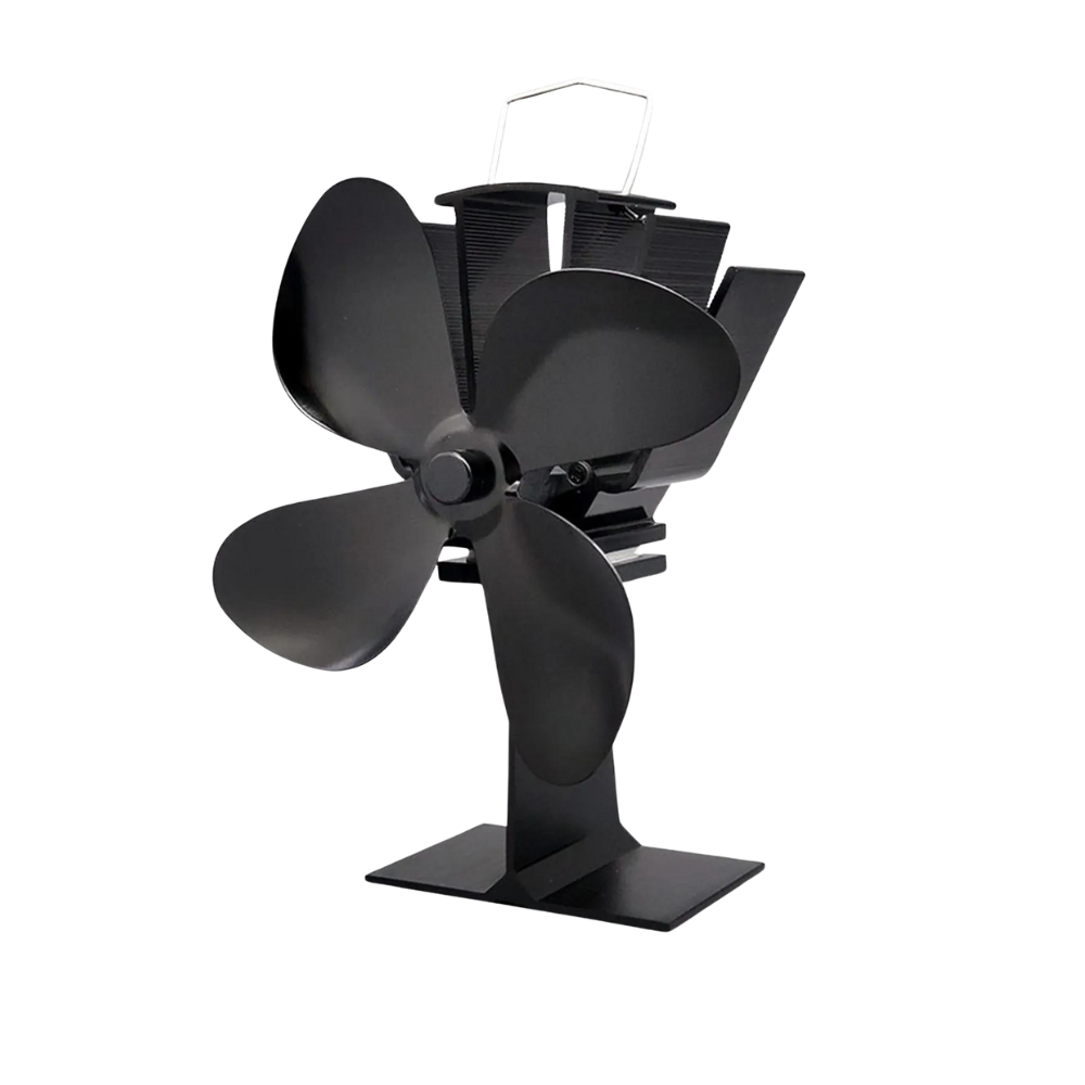 4-Blade Heat Powered Stove Fan for fireplaces - Ozerty