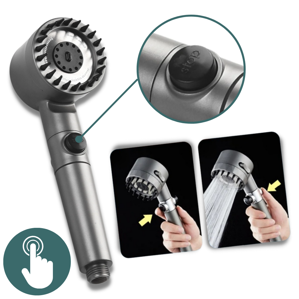 4-in-1 High-Pressure Shower Head - Ozerty