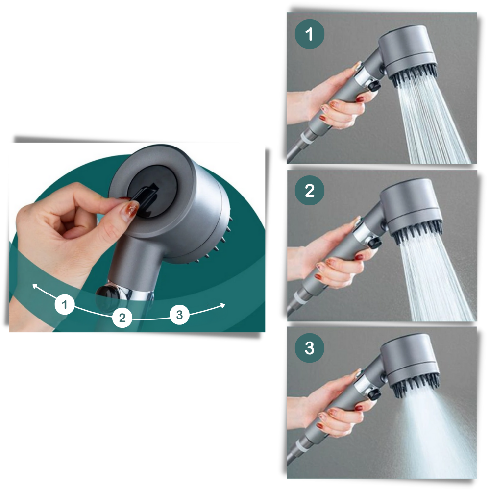 4-in-1 High-Pressure Shower Head - Ozerty