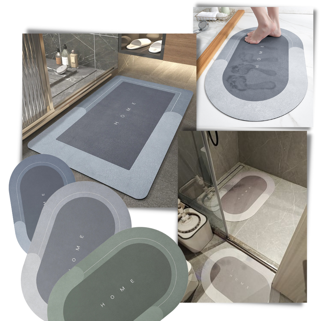 Extra absorbent non slip floor mat