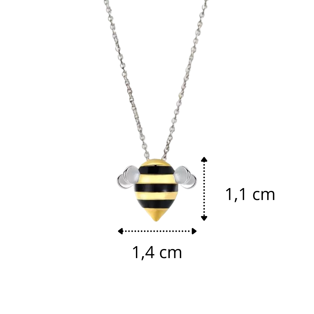 Bee-shaped necklace