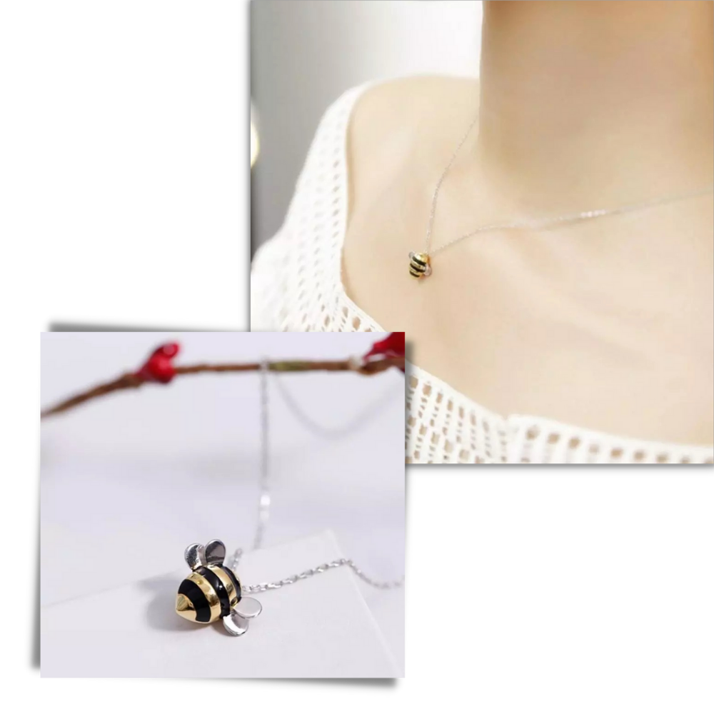 Bee-shaped necklace