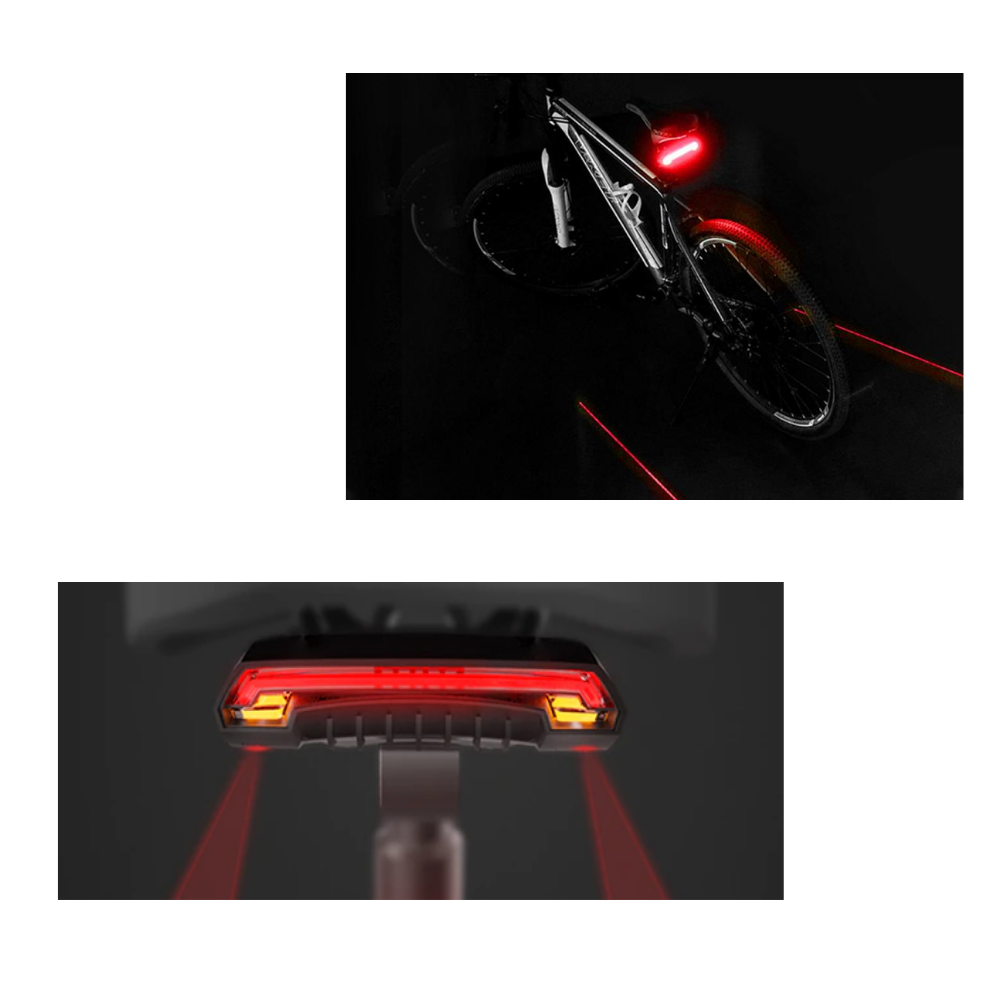 Bike Safety Tail Light with Indicators