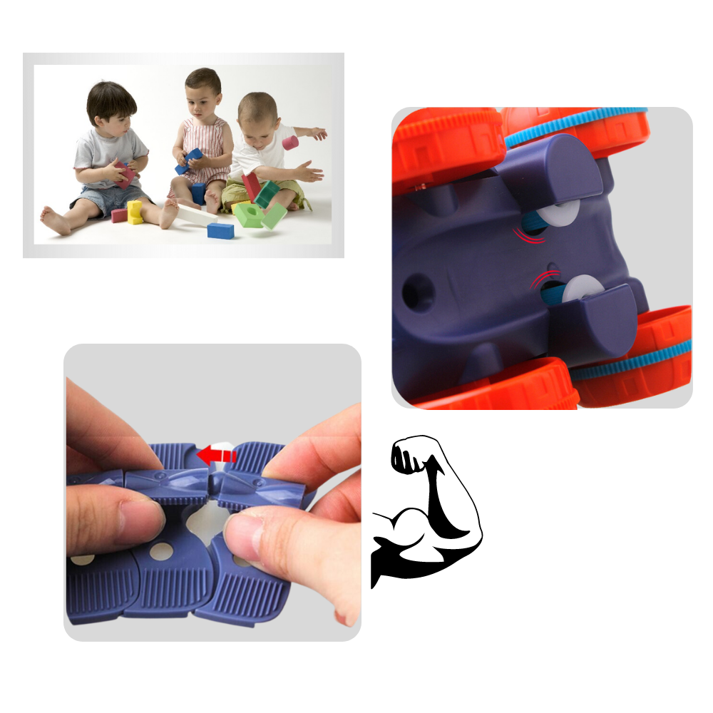 Flexible Rail Car Toy For Kids