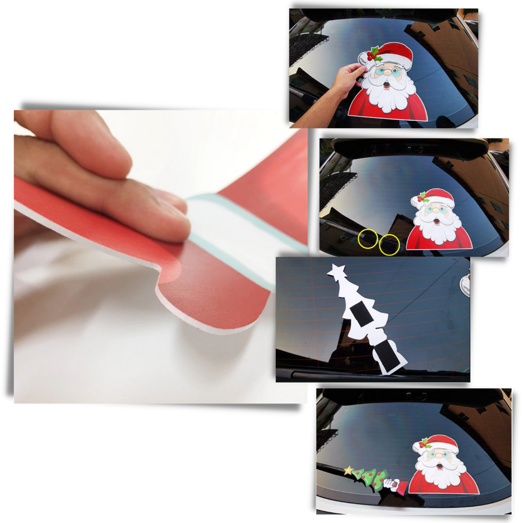 Christmas Windscreen Wiper Sticker