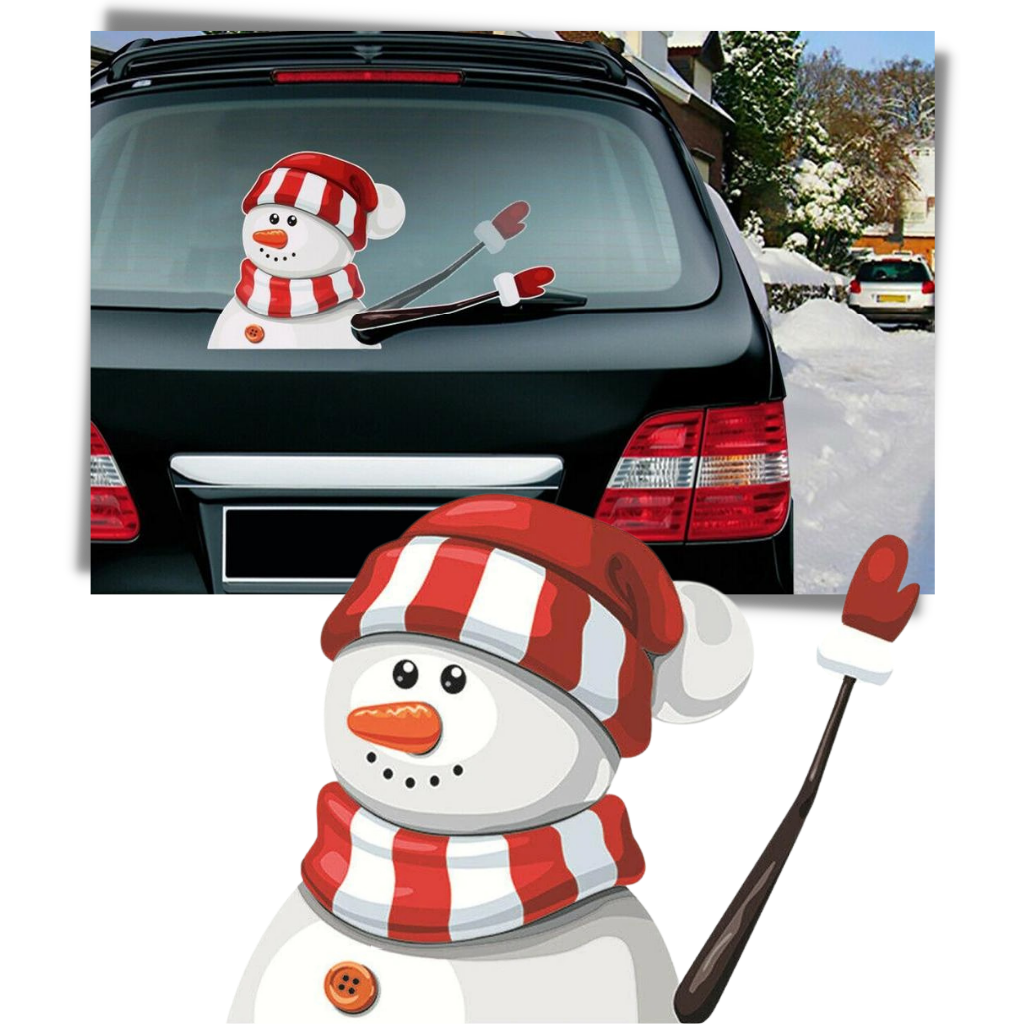 Christmas Windscreen Wiper Sticker