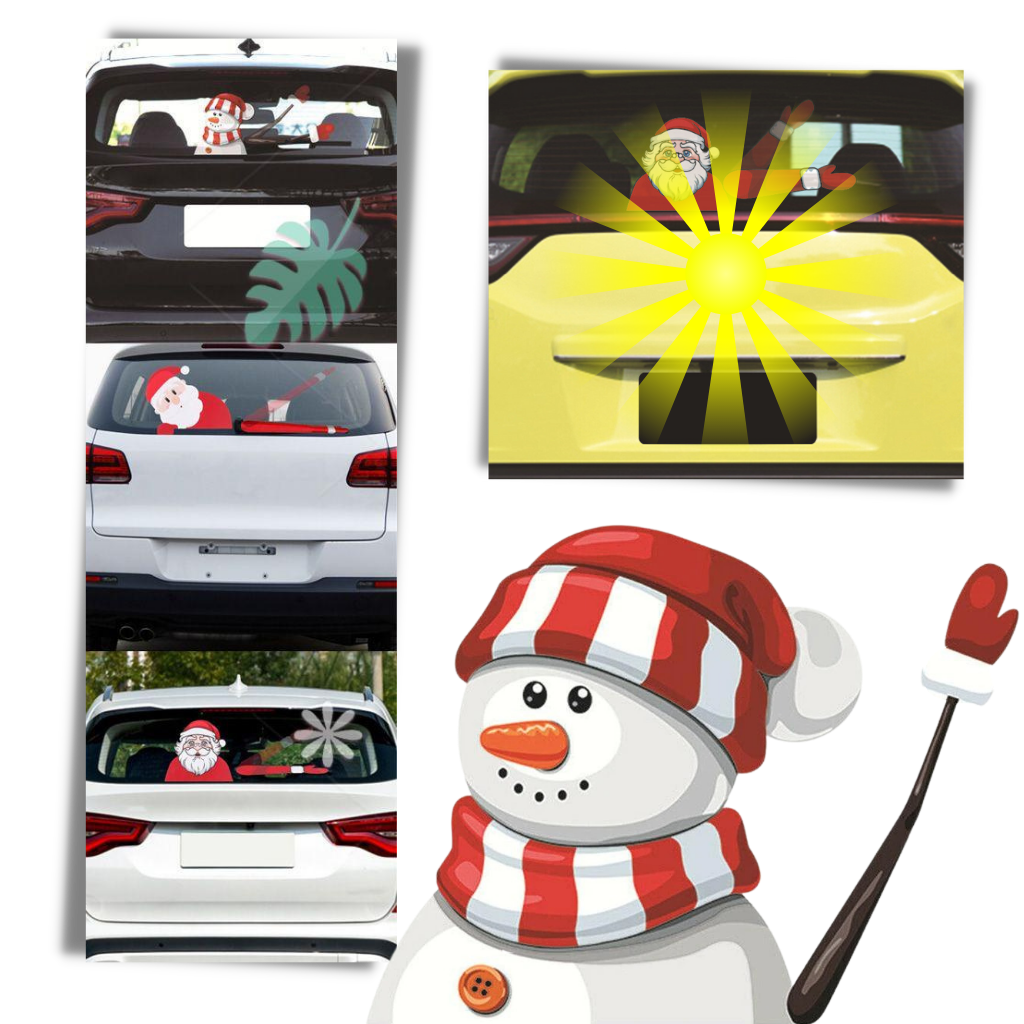 Christmas Windscreen Wiper Sticker