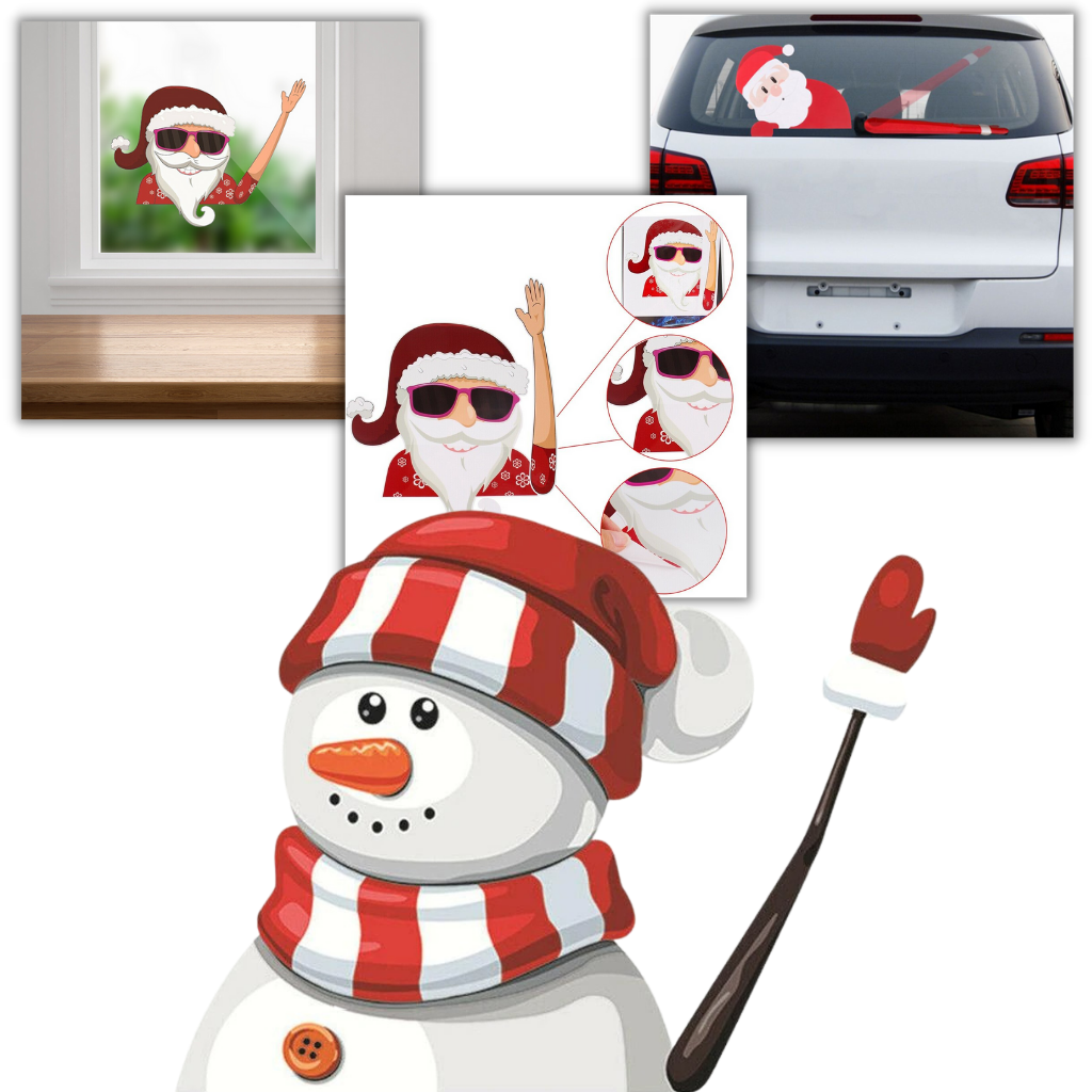 Christmas Windscreen Wiper Sticker -