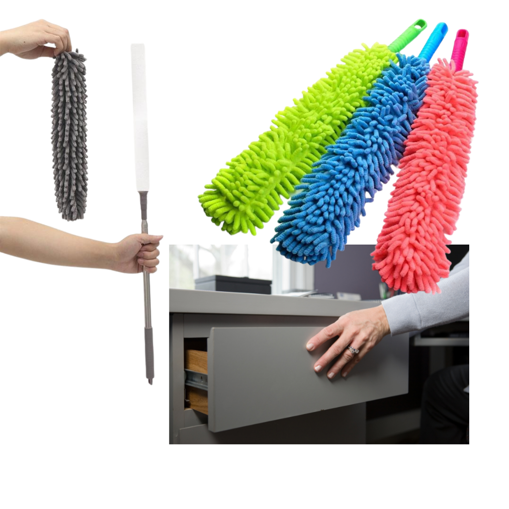 Microfiber flexible cleaning duster