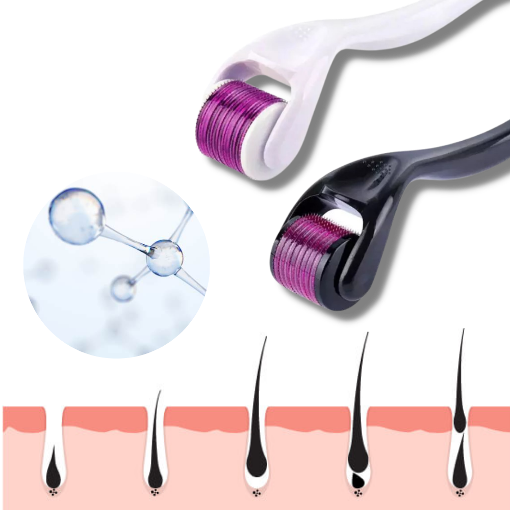 Derma roller for hair and beard growth