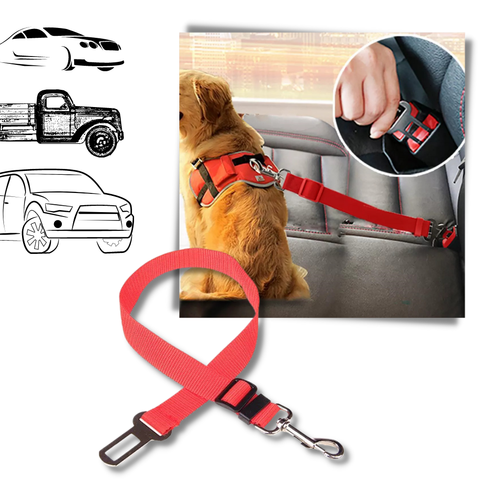 Adjustable and Durable Dog Safety Belt For Cars