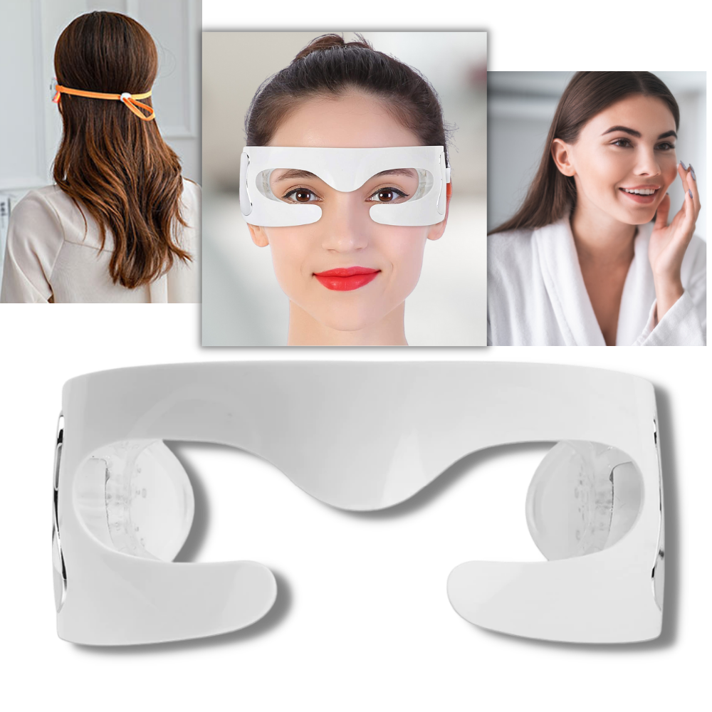 LED Wrinkle Remover Massaging Eye Mask -