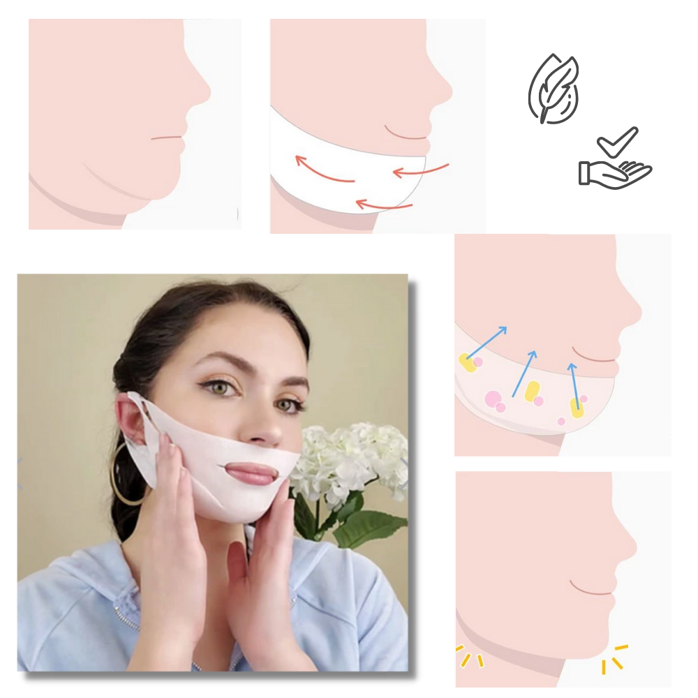 Face lifting and slimming mask