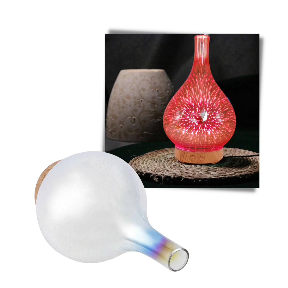 Essential Oil Diffuser Fireworks Pattern Vase Shape