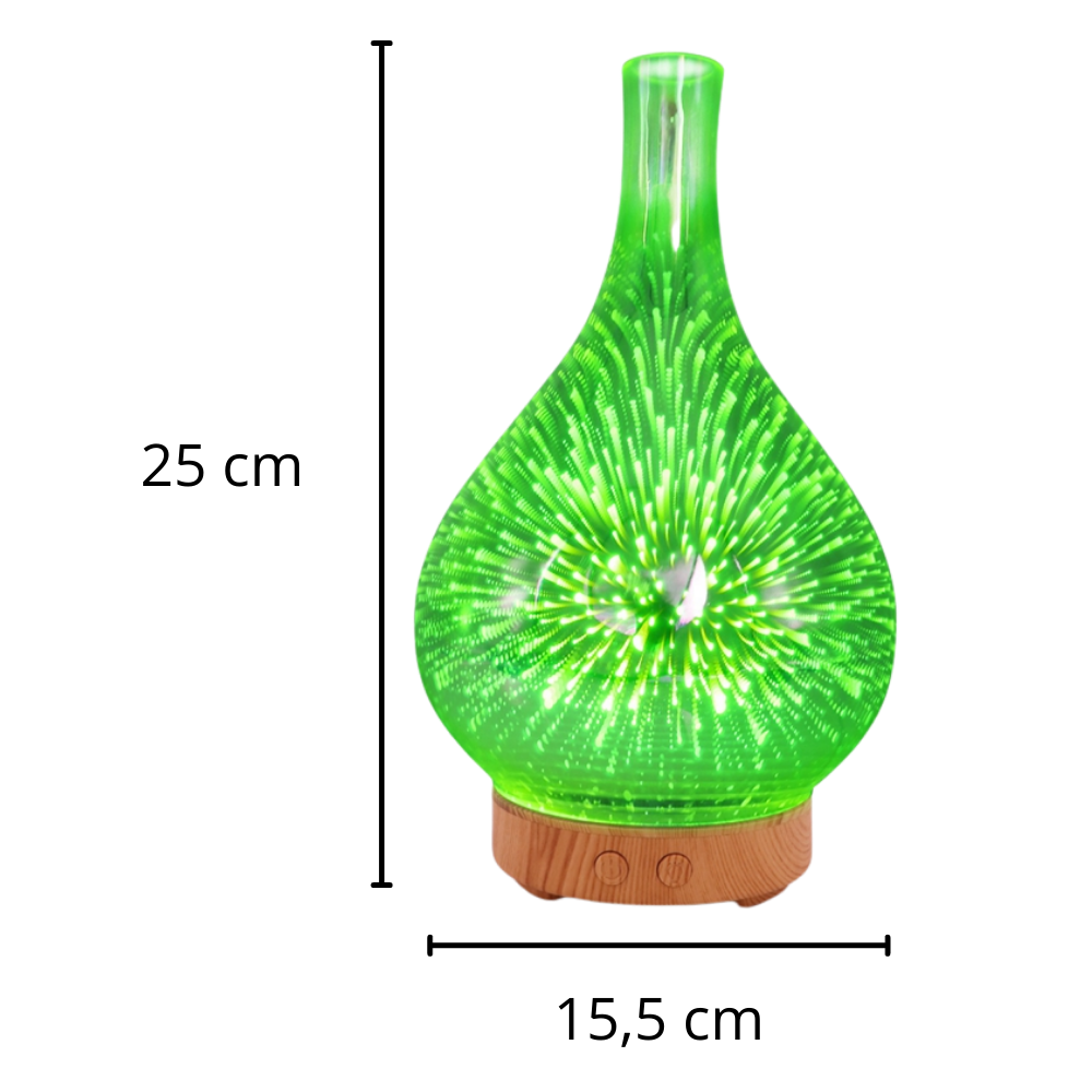 Essential Oil Diffuser Fireworks Pattern Vase Shape