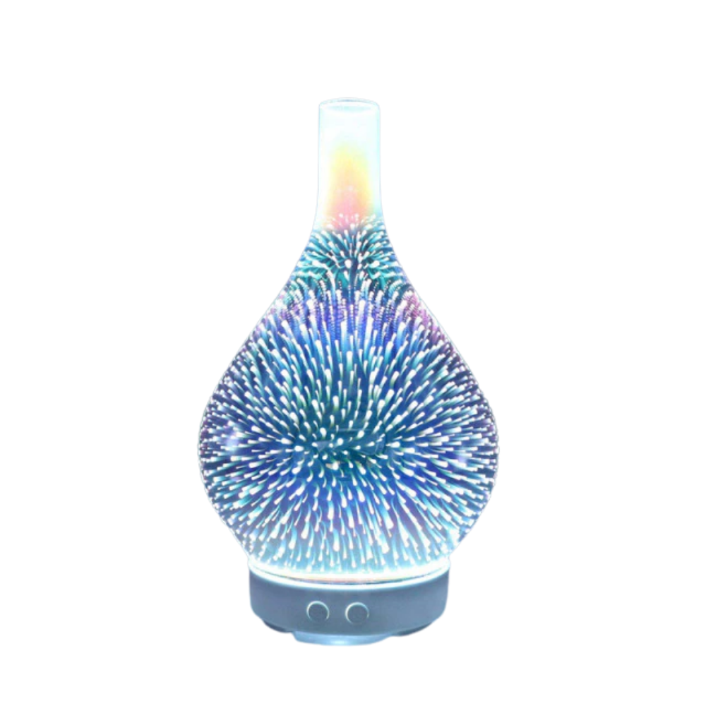 Essential Oil Diffuser Fireworks Pattern Vase Shape