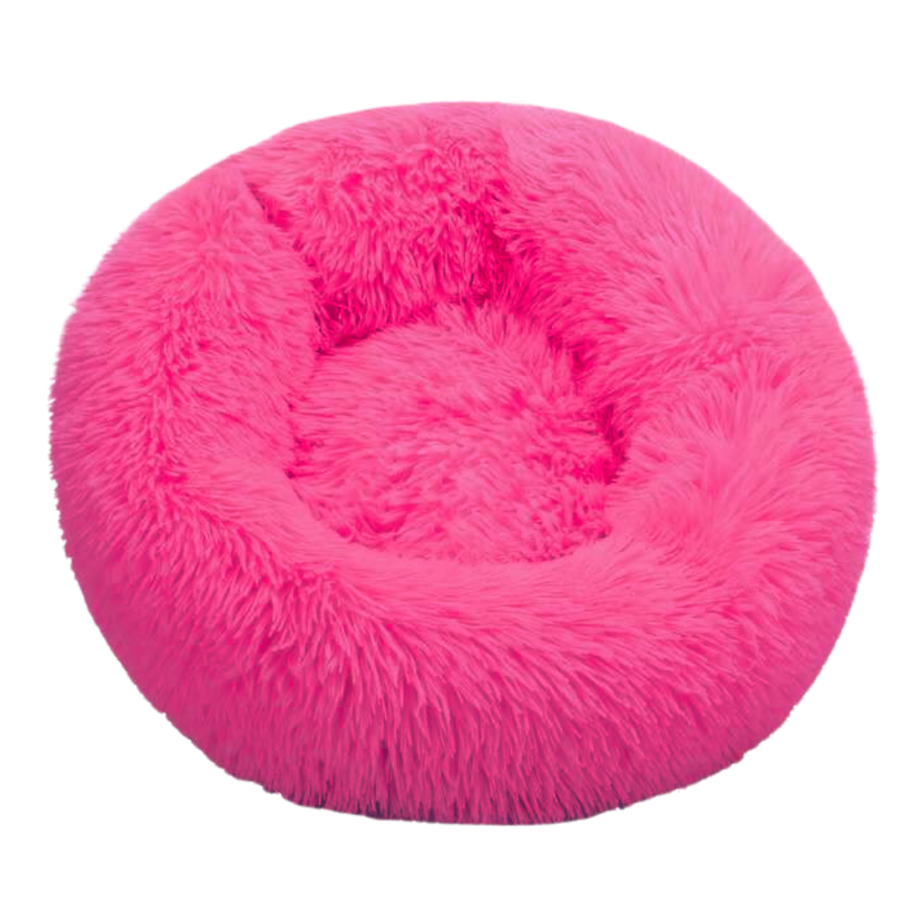 Fluffy Plush Donut Pet Bed