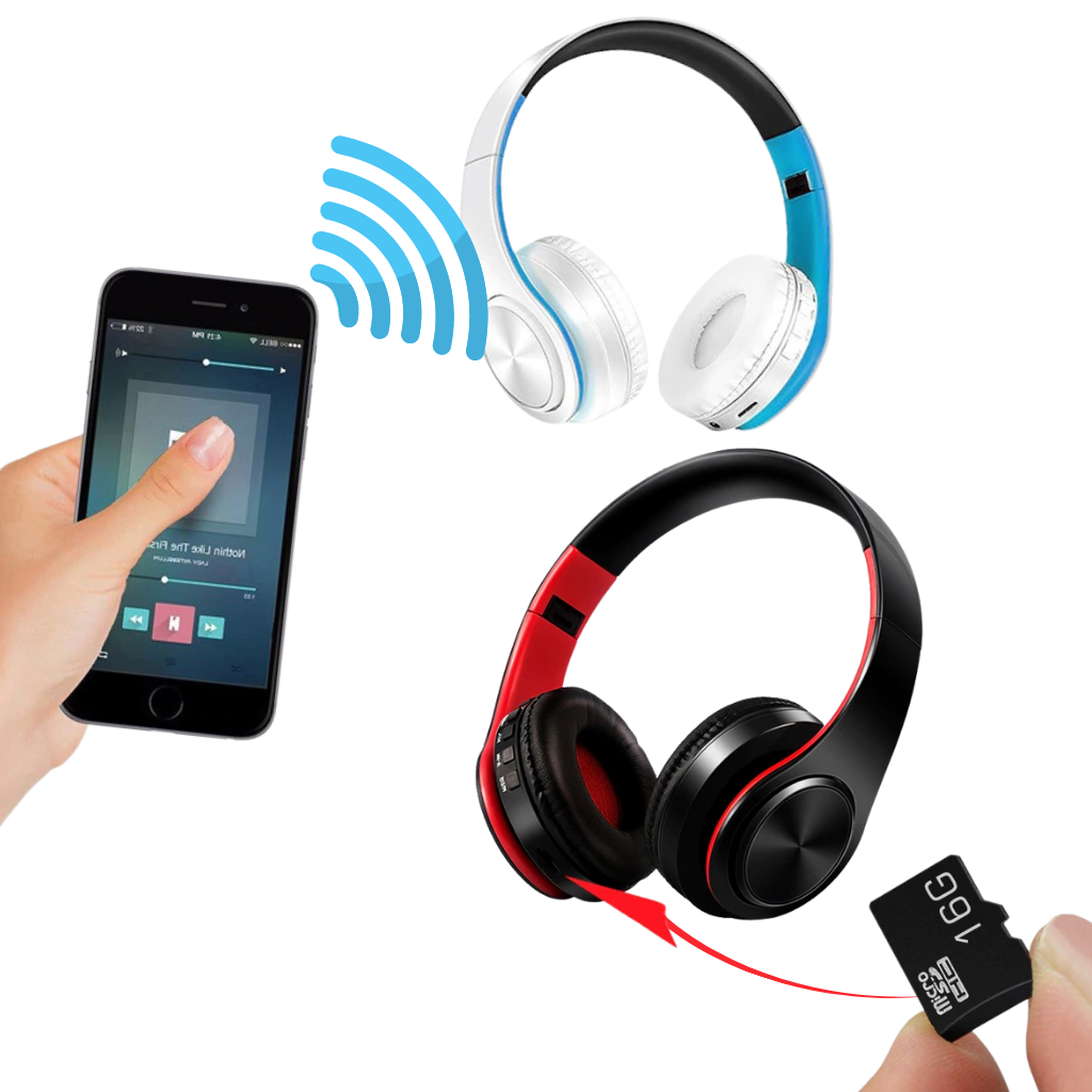 Foldable bluetooth headphones