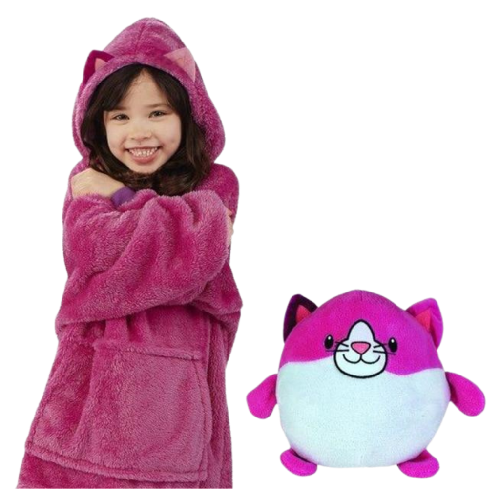 2 in 1 Foldable hoodie plush