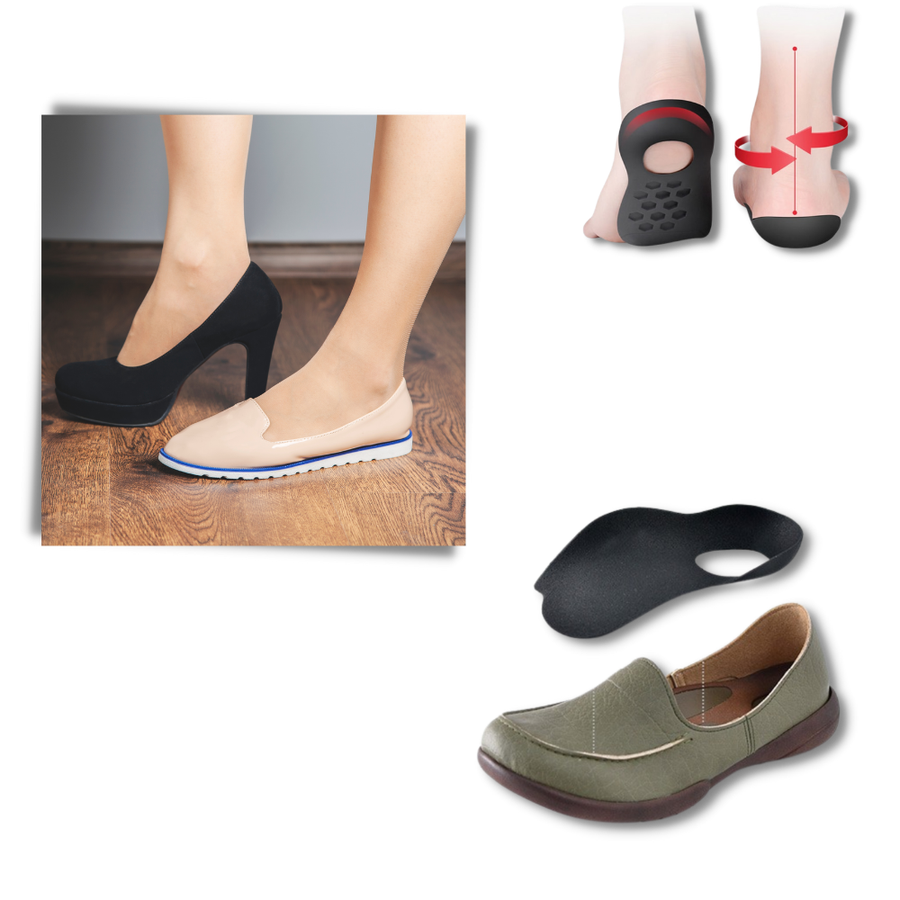 Orthopedic insoles for flat feet