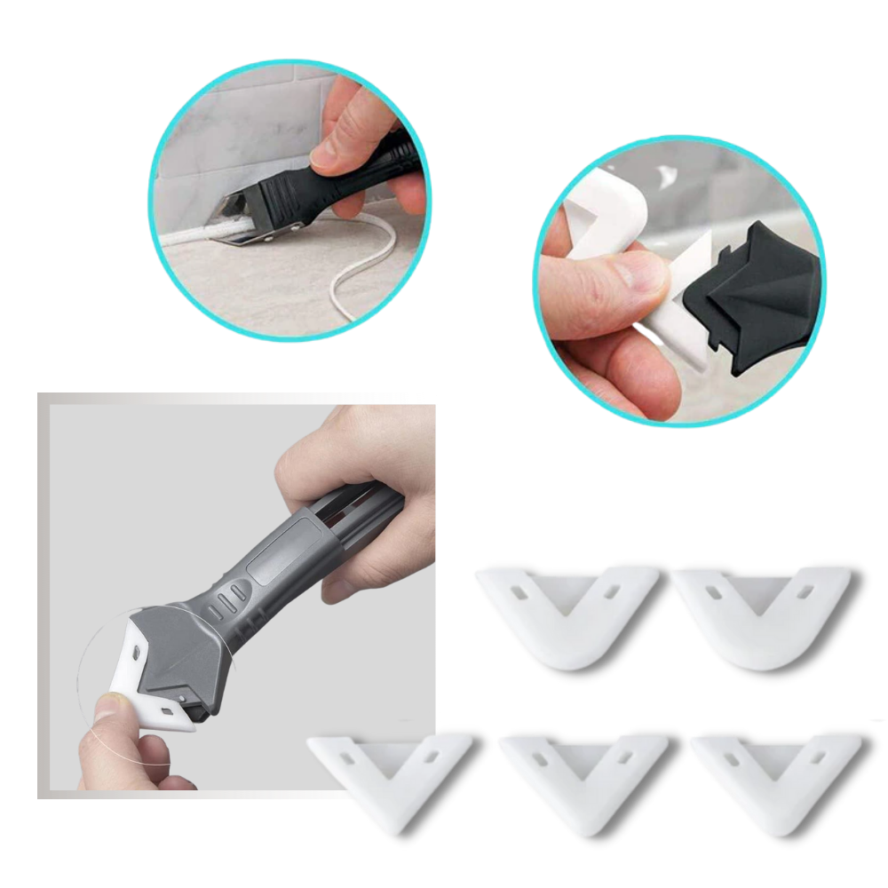 Multi-Material Caulking and Scraping Tool