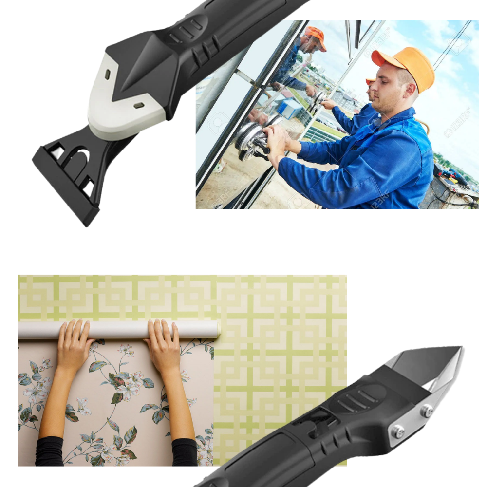 Multi-Material Caulking and Scraping Tool