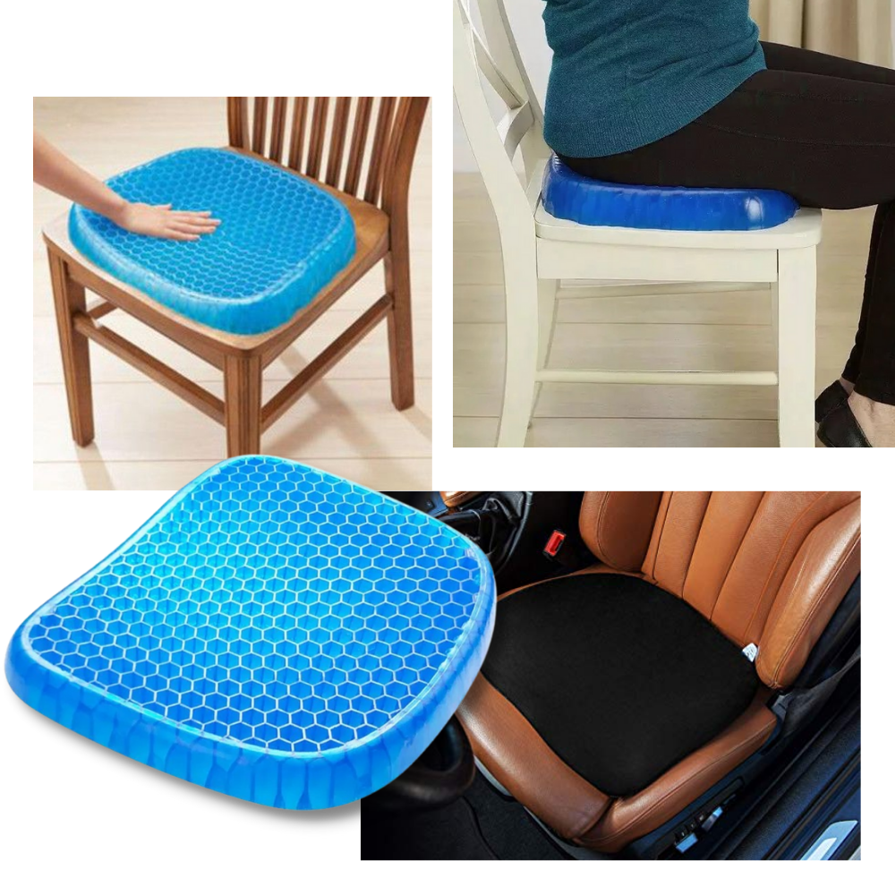 Gel seat cushion for pressure relief