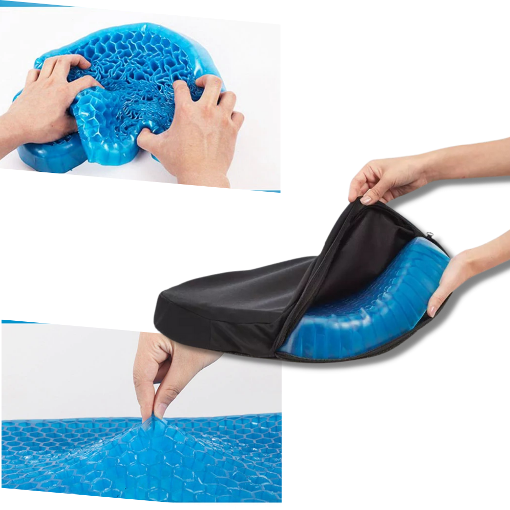 Gel seat cushion for pressure relief