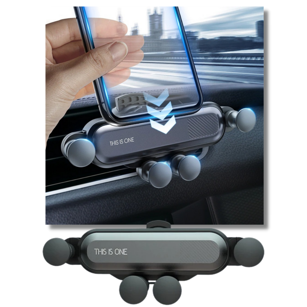 Gravity car phone holder