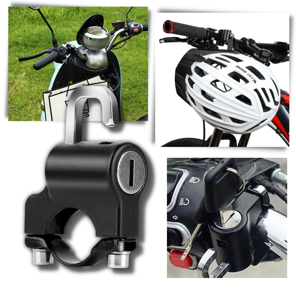 Anti-Theft Motorcycle Helmet Lock -