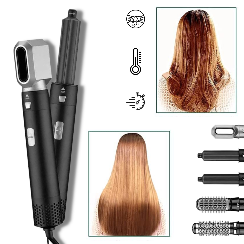 Hair Straightener 5-in-1 Set -