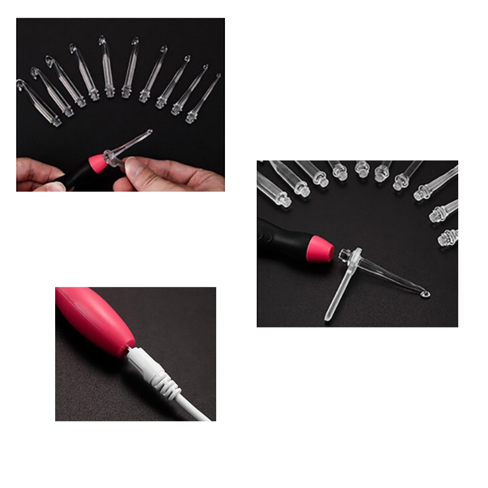 Set of Ergonomic LED Crochet Hooks