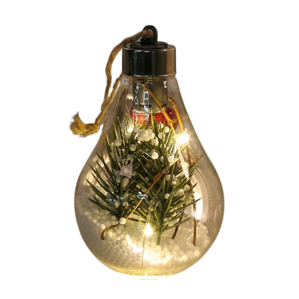 LED Transparent Christmas Ball Lightbulb