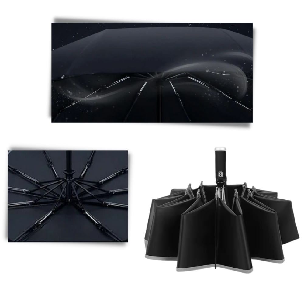 Windproof LED Sun & Rain Umbrella