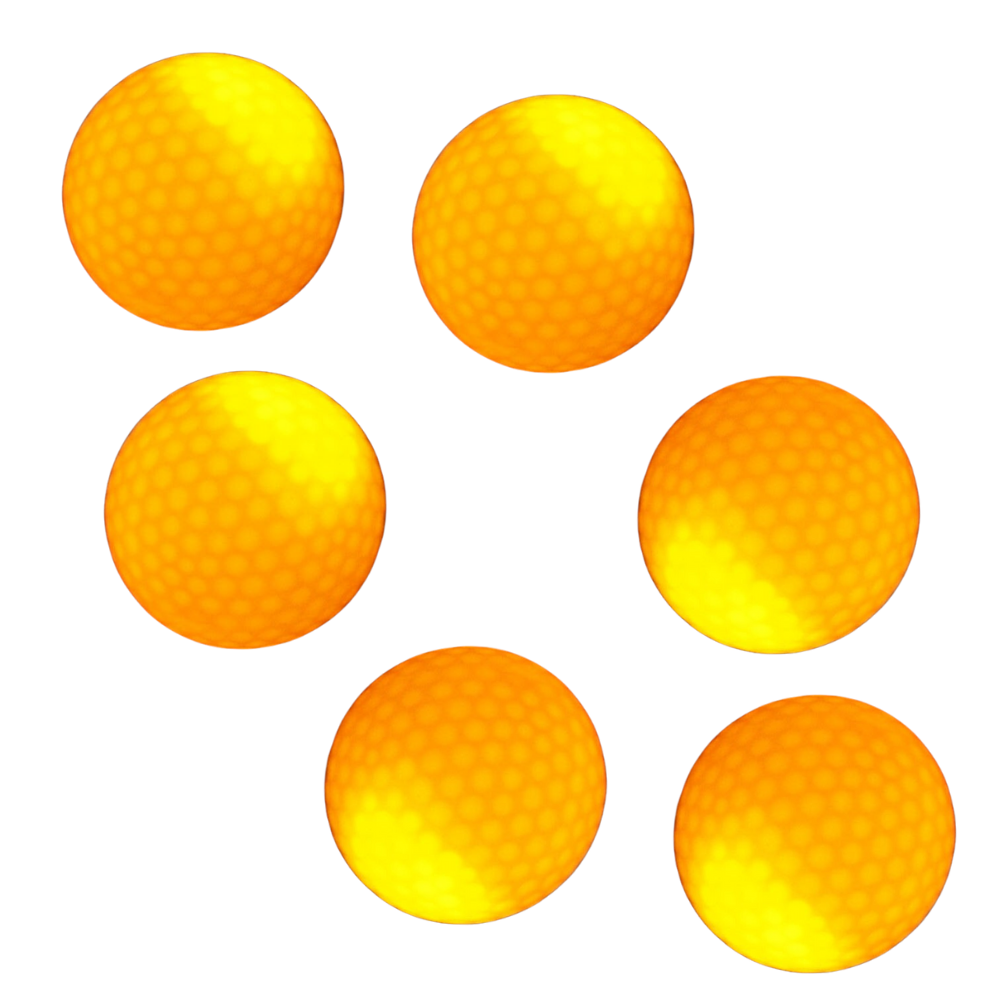 Pack of 6 LED Glowing Golf Balls