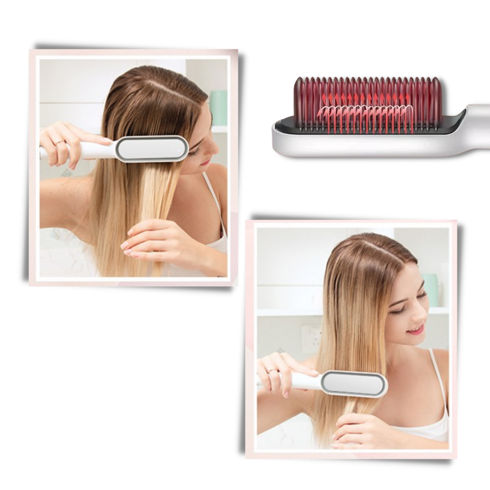 Electric Ceramic Brush Hair Straightener