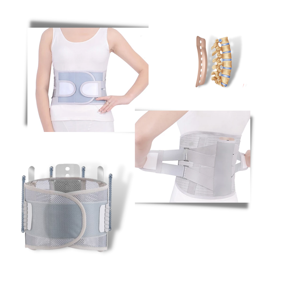 Orthopedic lumbar support belt