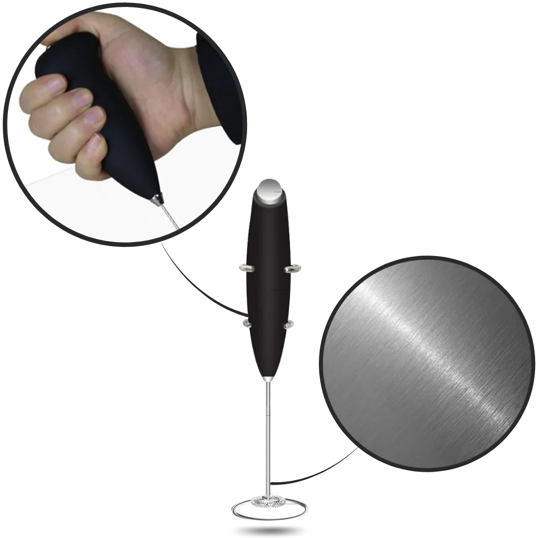 Electric Handheld Milk Frother with holder