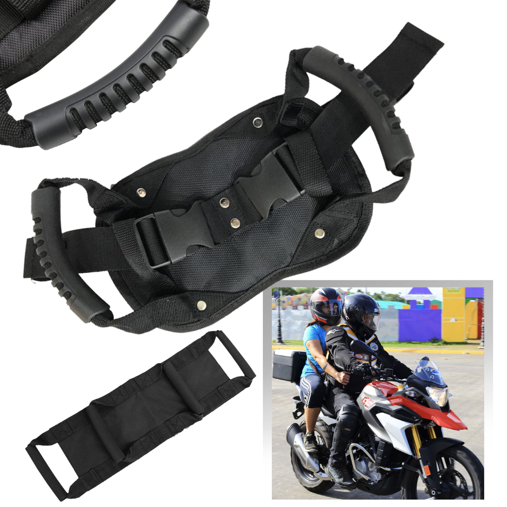 Moto driver belt for a passenger holding  -