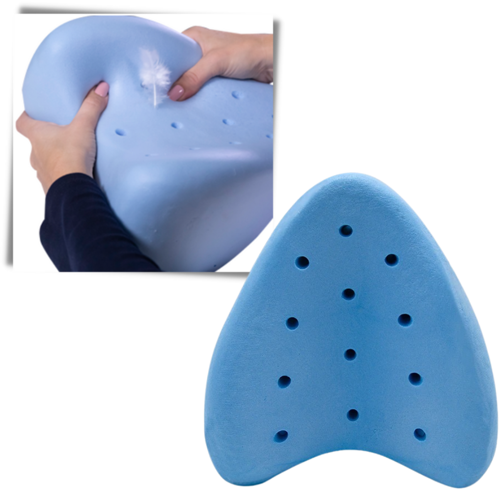 Orthopedic knee and leg pillow with memory foam