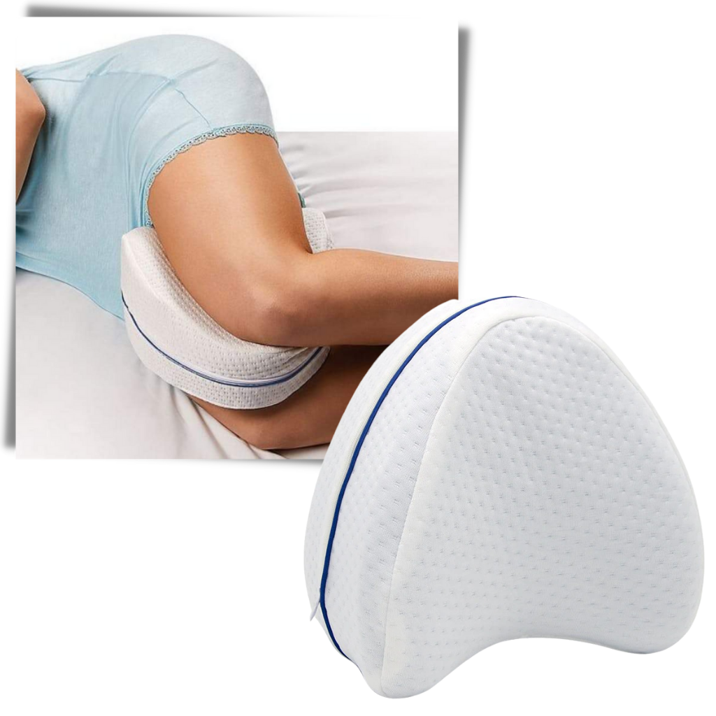 Orthopedic knee and leg pillow with memory foam