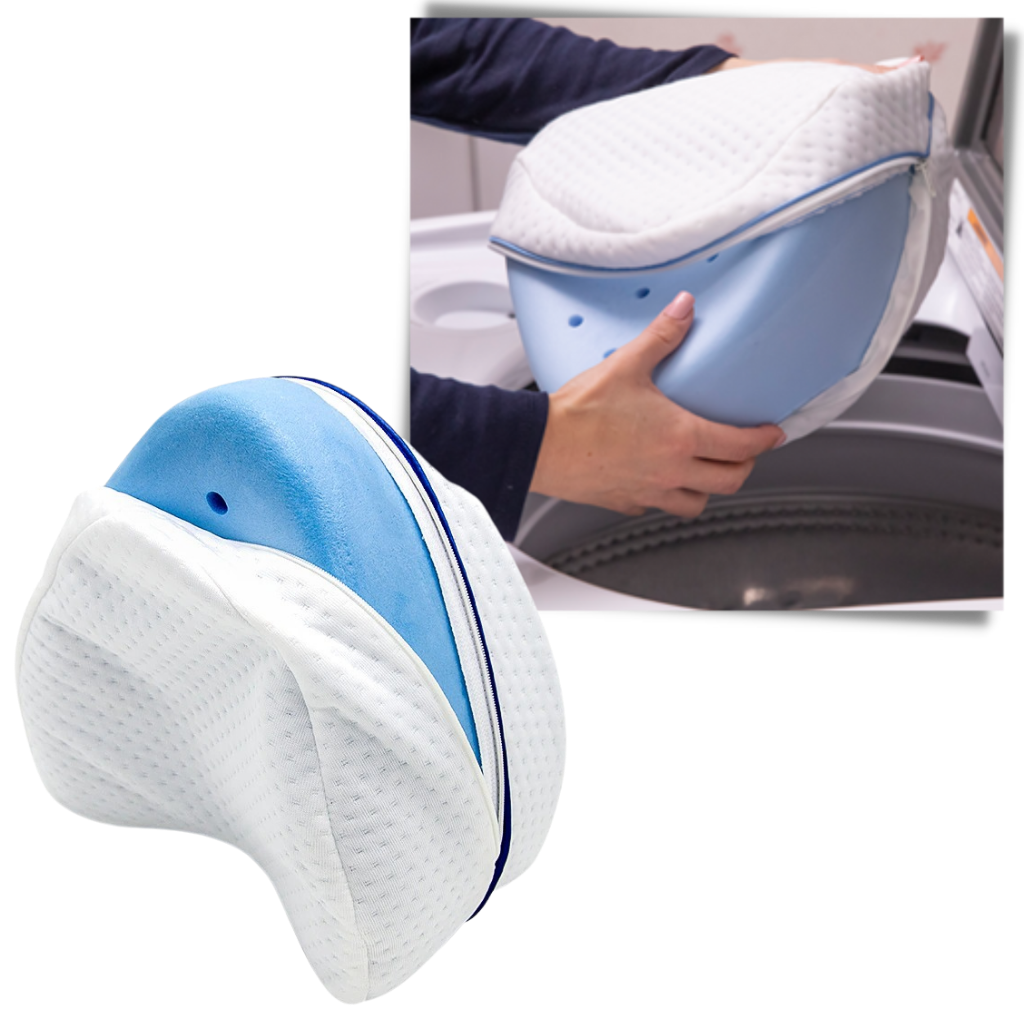 Orthopedic knee and leg pillow with memory foam