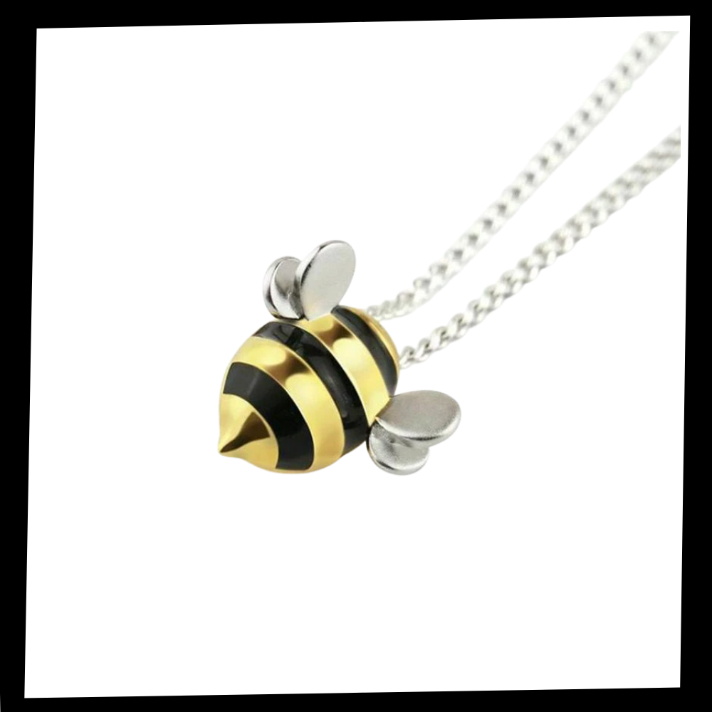 Bee-shaped necklace