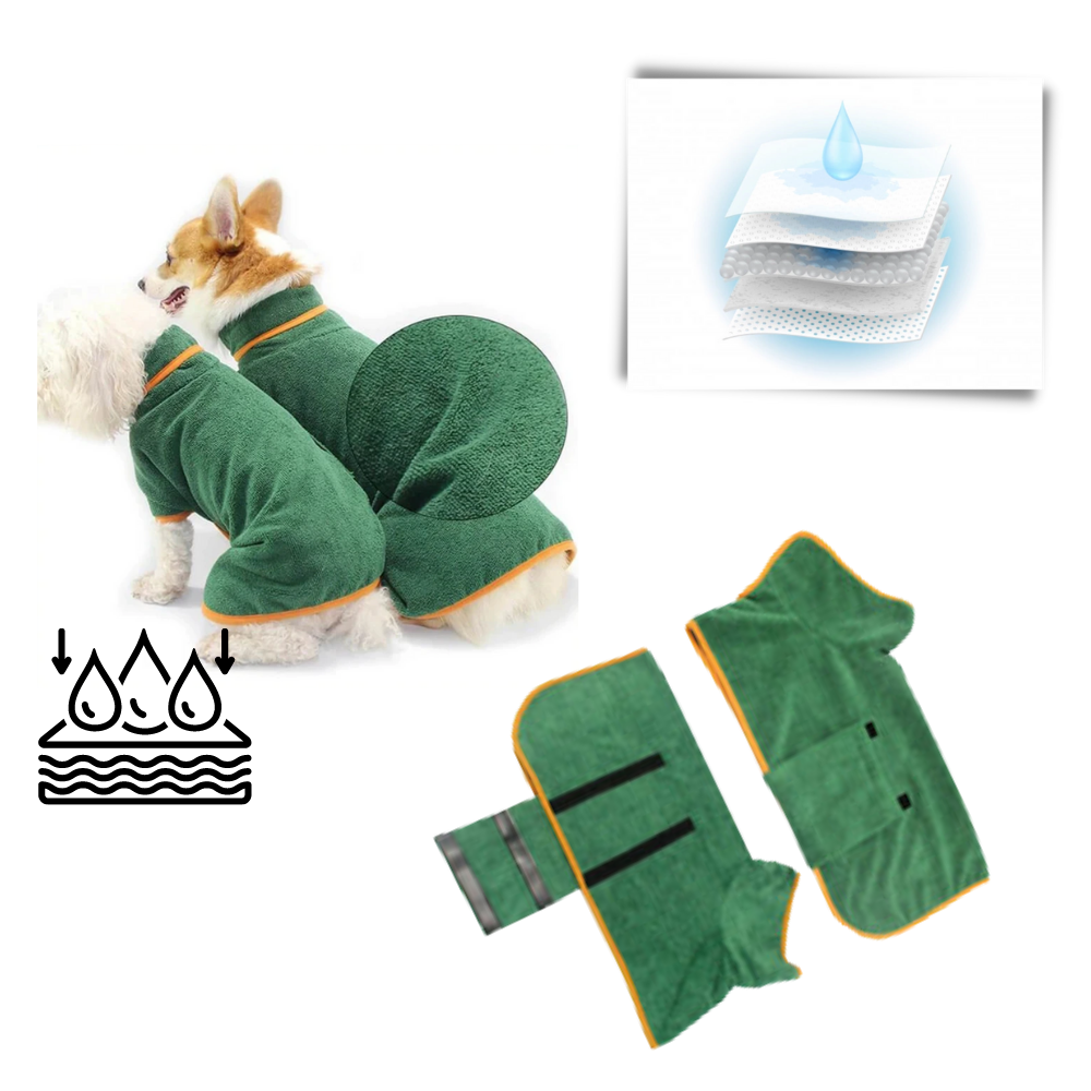 Super Absorbent Pet Bathrobe