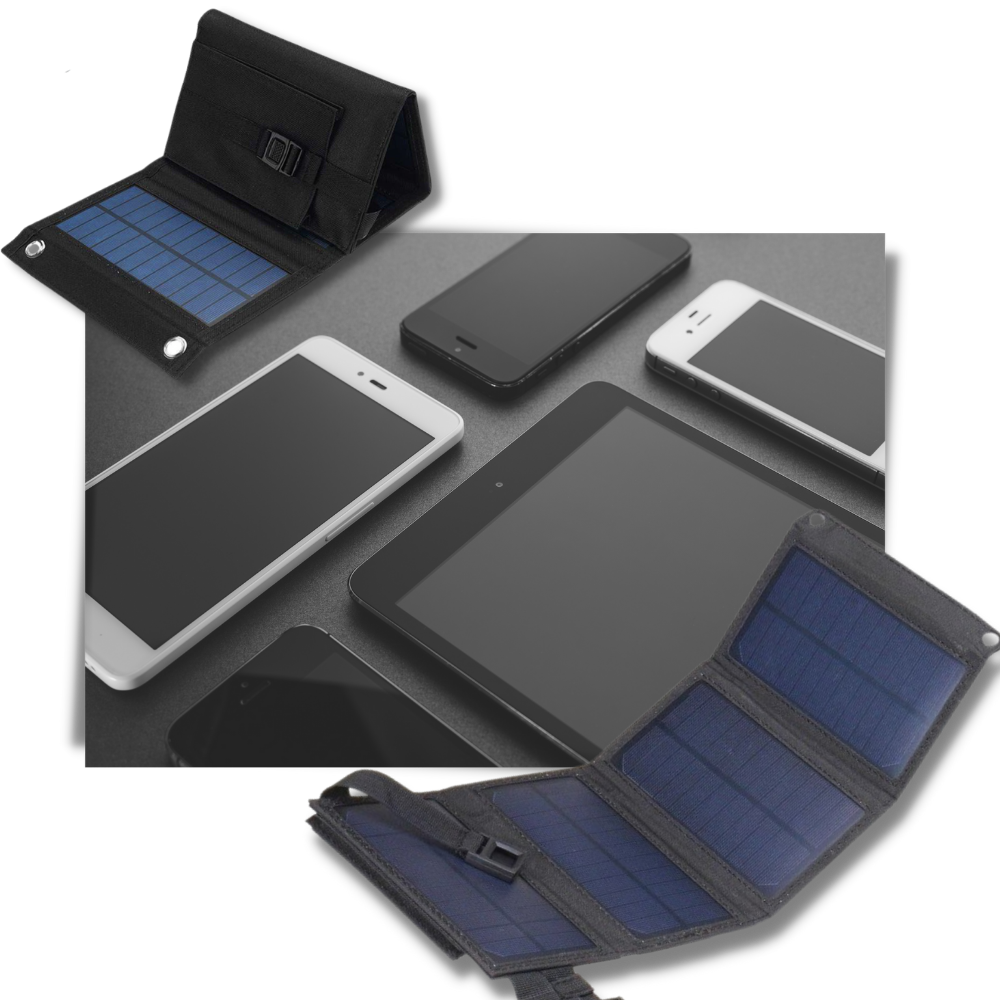 Portable Solar Panel Charger with USB Port